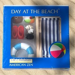 Toysmith Life In Miniature American Zen Day At The Beach New Sealed Beach Scene